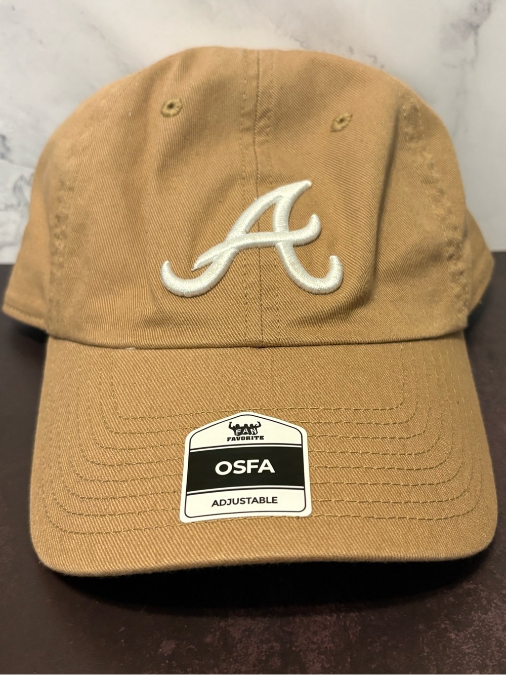 Atlanta Braves Khaki Baseball Cap